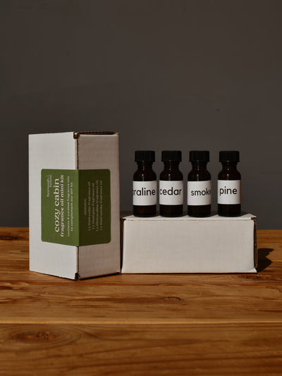 Cozy Cabin Fragrance Expansion pack, front view.