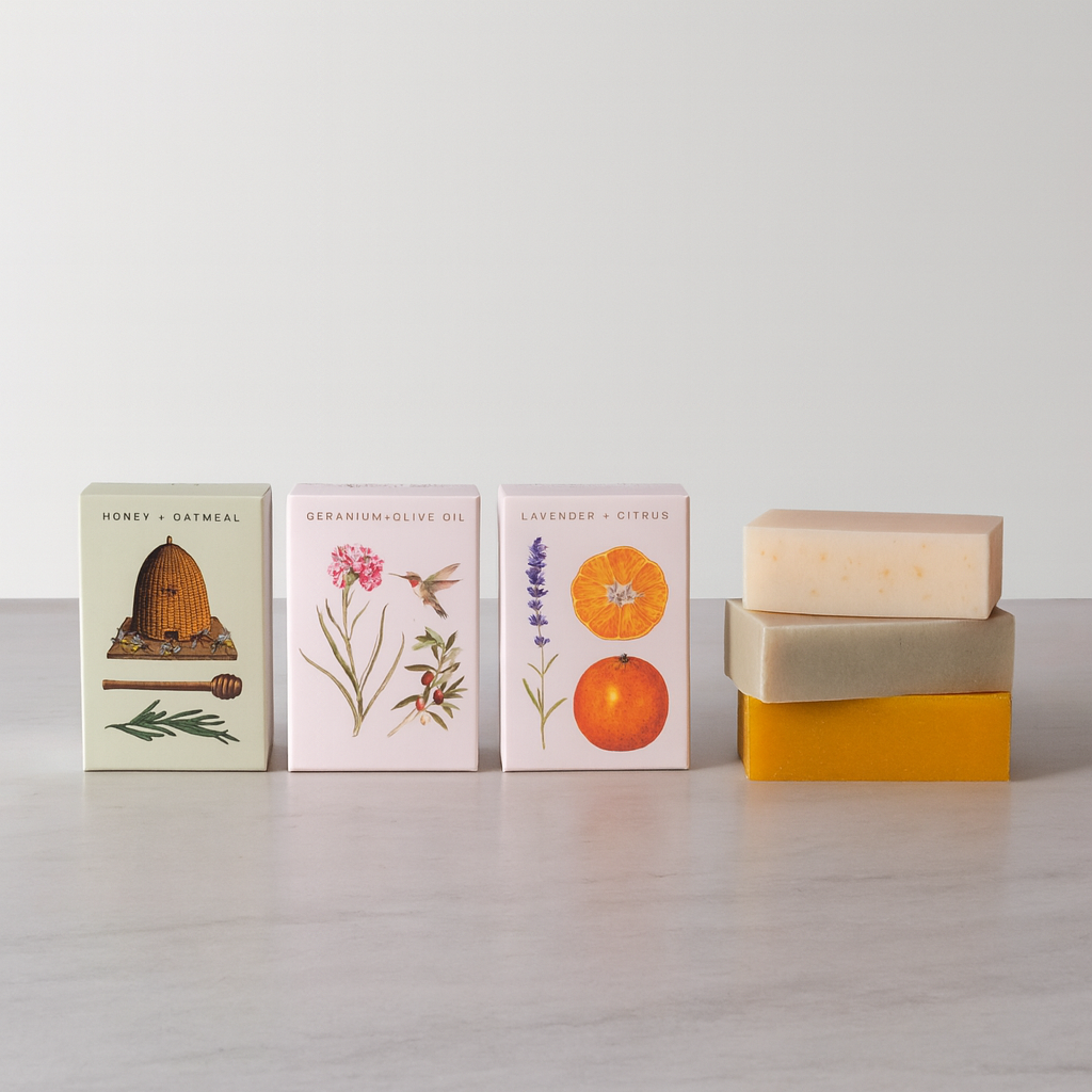 Honey + Oatmeal | Organic Bar Soap, 4 oz