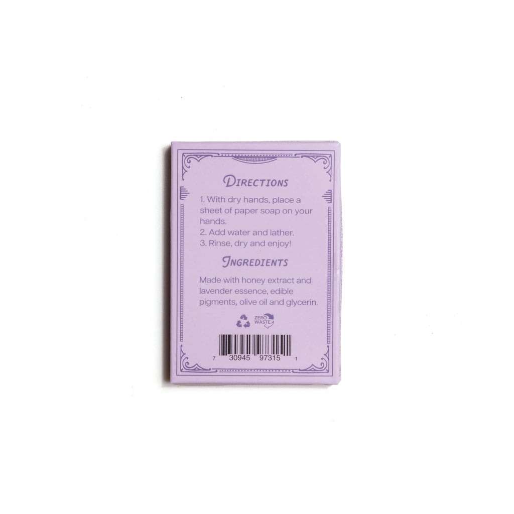 Paper Soap – Lavender Honey Scent, 50 Sheets