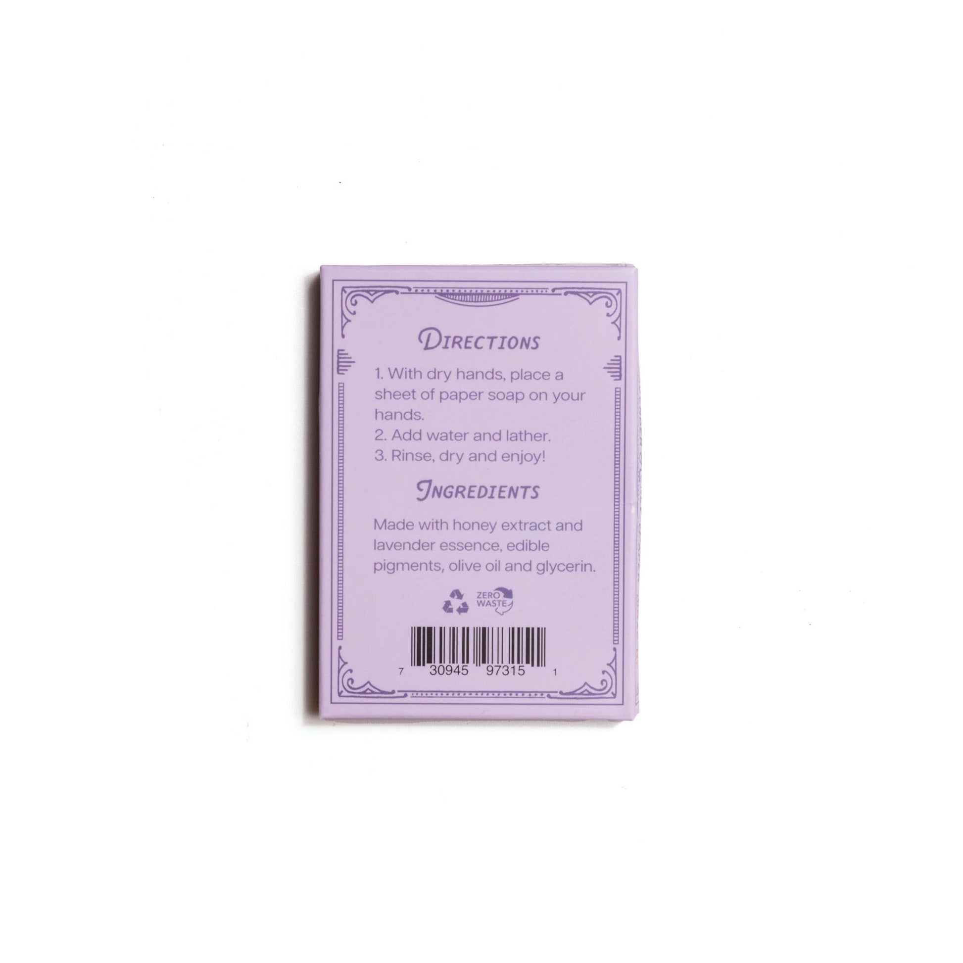 Paper Soap – Lavender Honey Scent, 50 Sheets