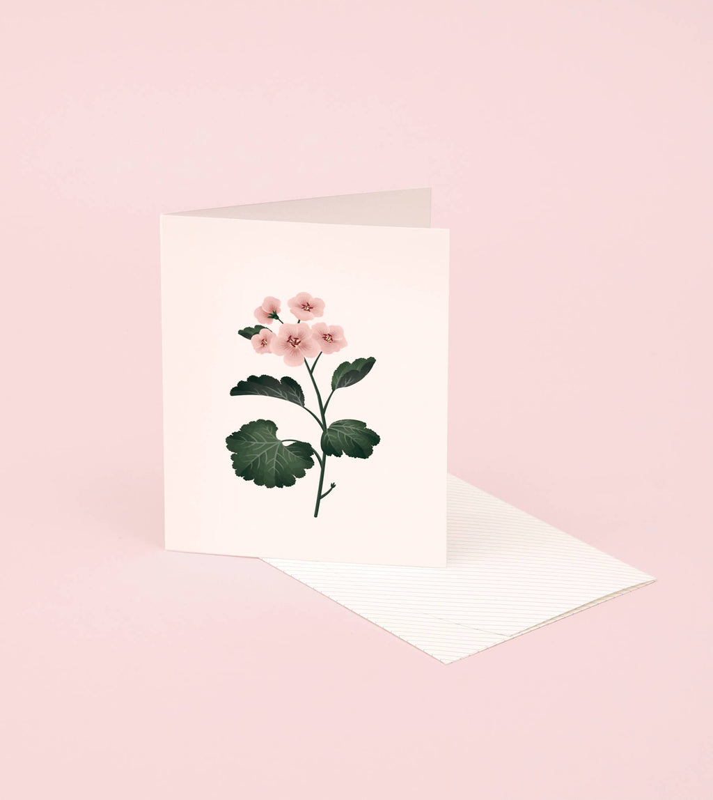 Botanical Scented Card - Geranium