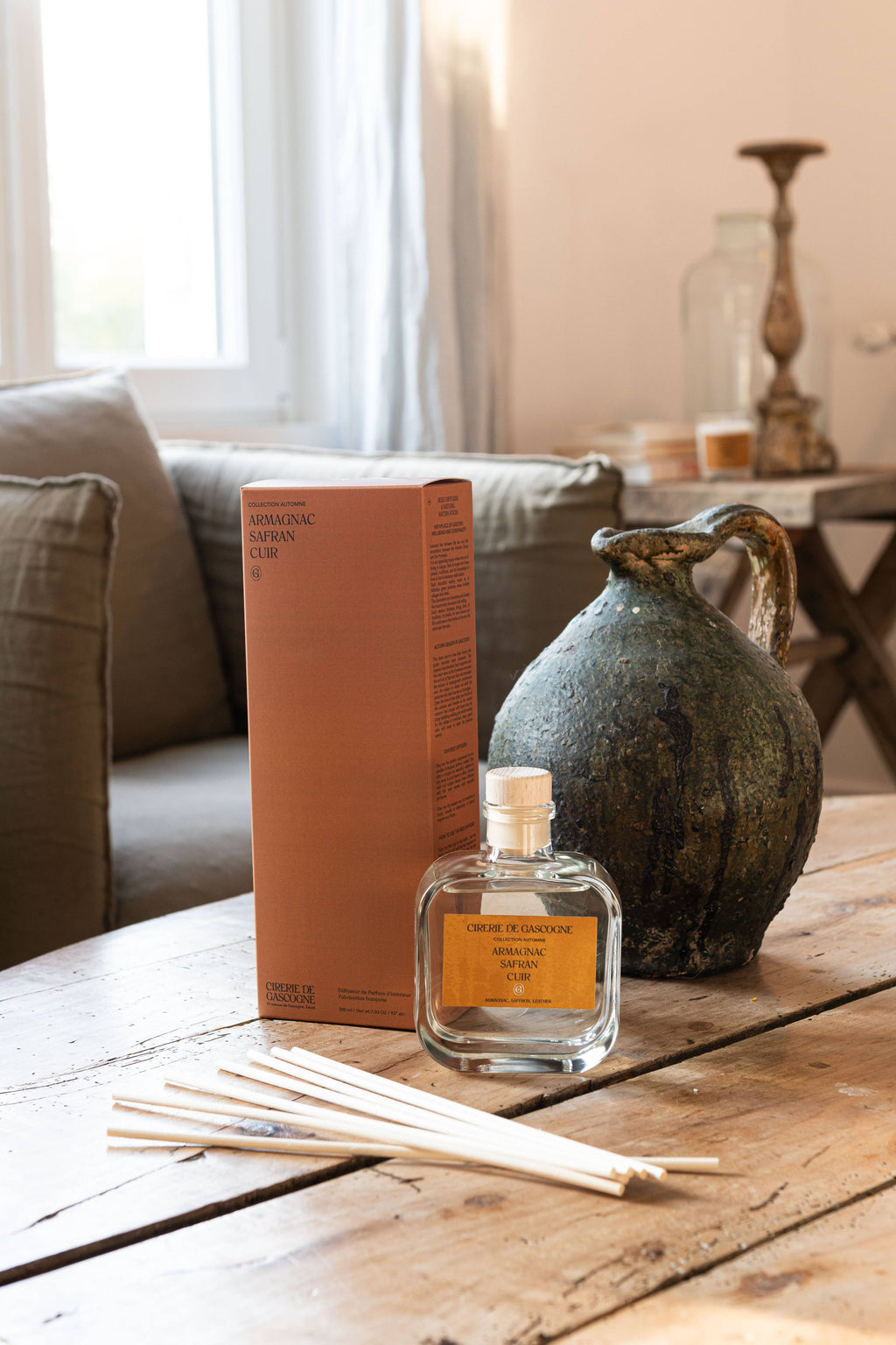 Armagnac, Saffron, Leather Reed Diffuser