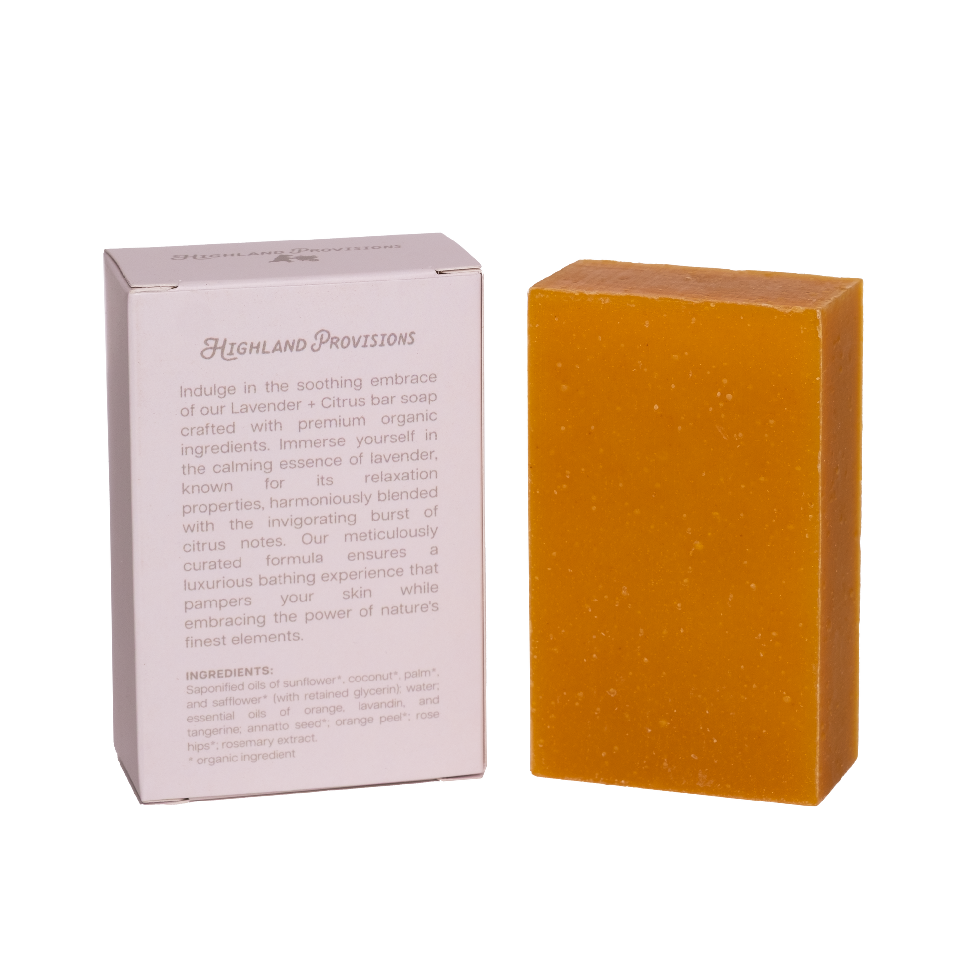 Lavender + Citrus | Organic Bar Soap, 4 oz