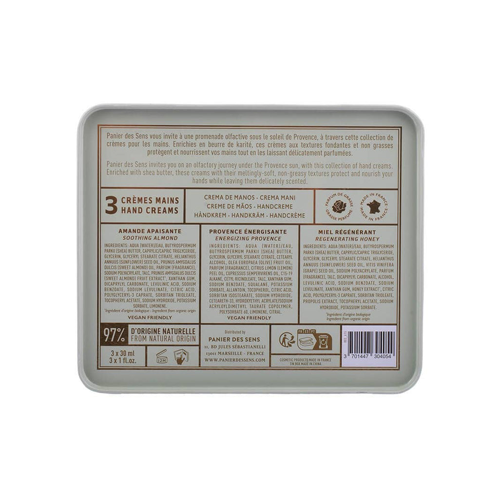 3 Hand Creams Gift Set - Honey, Almond, Citrus