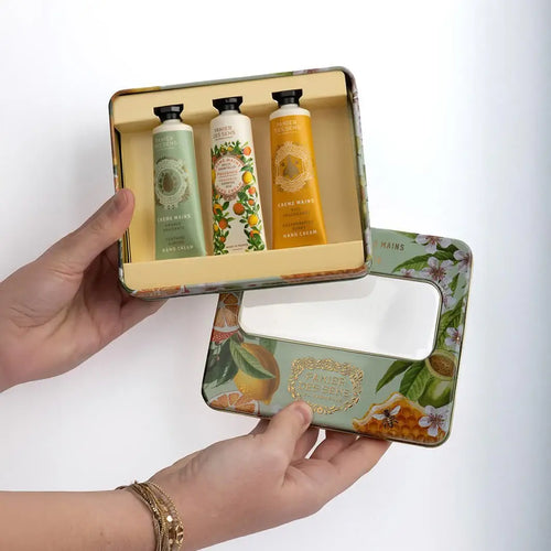 3 Hand Creams Gift Set - Honey, Almond, Citrus