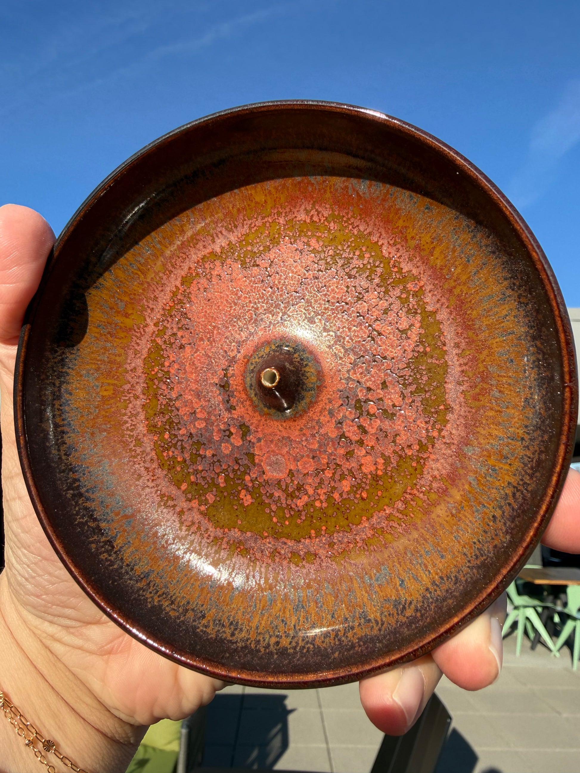 Ceramic Glazed Incense Holders