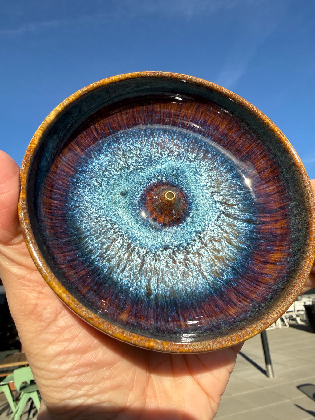 Ceramic Glazed Incense Holders