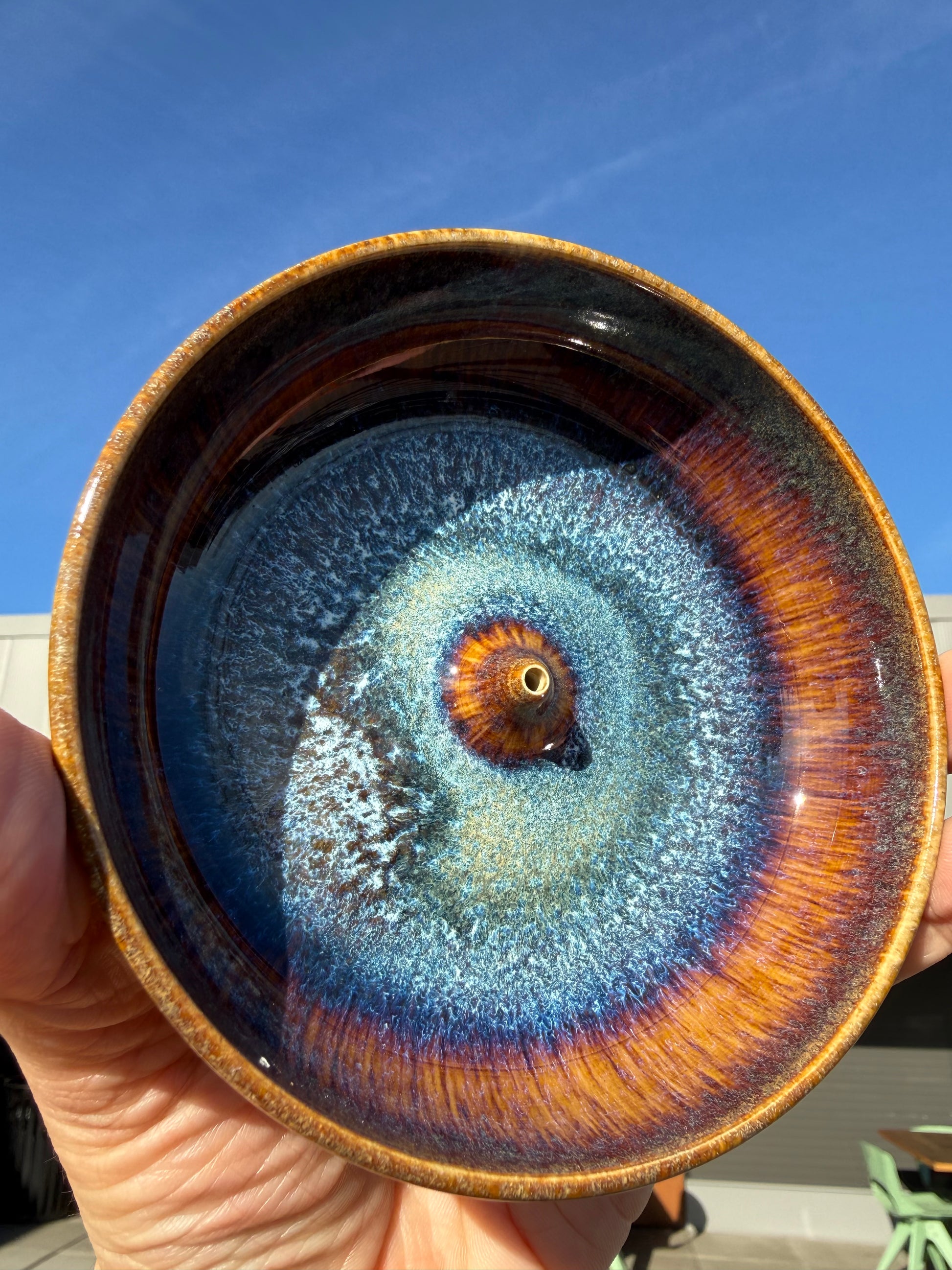 Ceramic Glazed Incense Holders