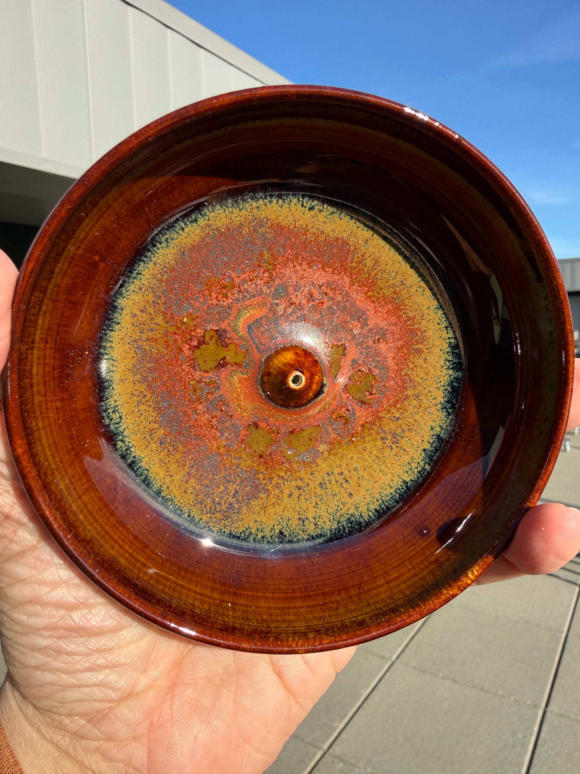 Ceramic Glazed Incense Holders