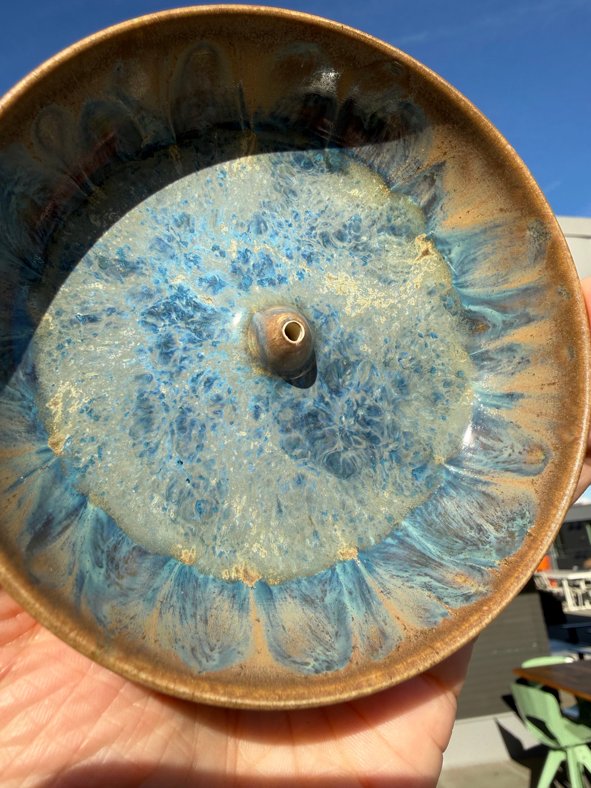 Ceramic Glazed Incense Holders