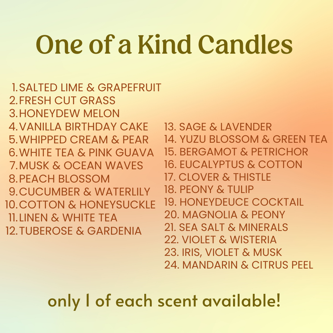 One of a Kind Candles - Summer 2025