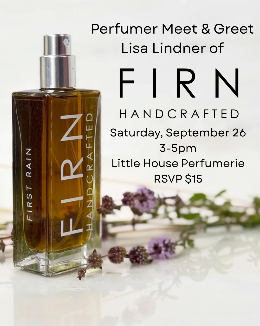 Perfumer Meet & Greet: Firn Handcrafted