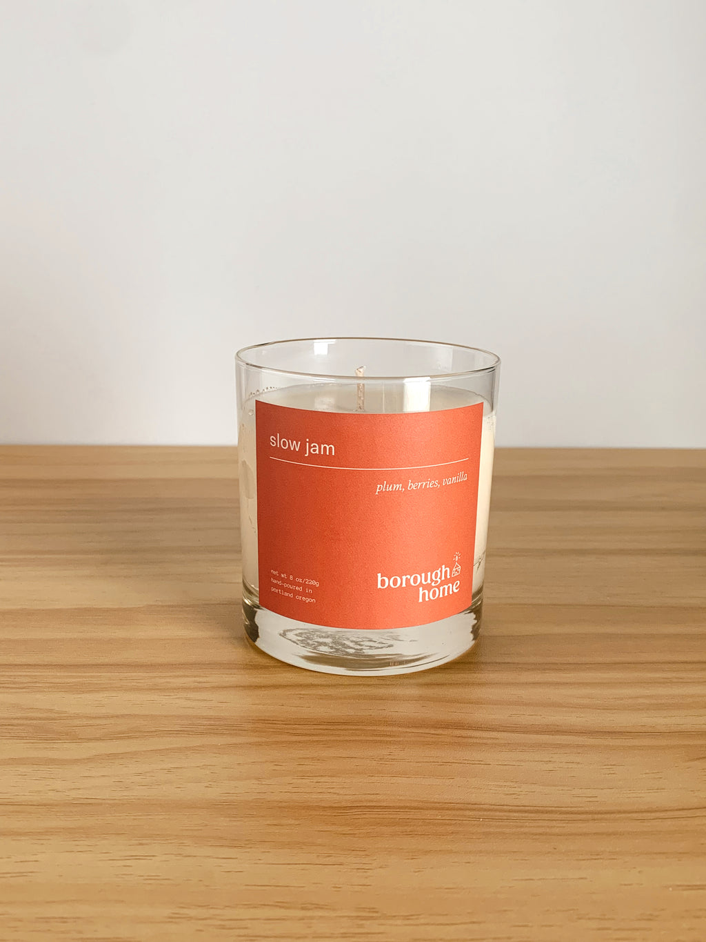 Slow Jam Scented Candle, front view