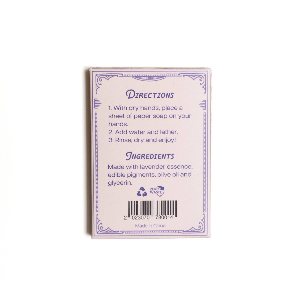 Paper Soap – Lavender Scent, 50 Sheets