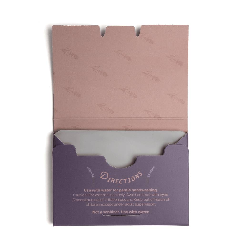 Paper Soap – Lavender + Fir Paper Soap, 50 sheets