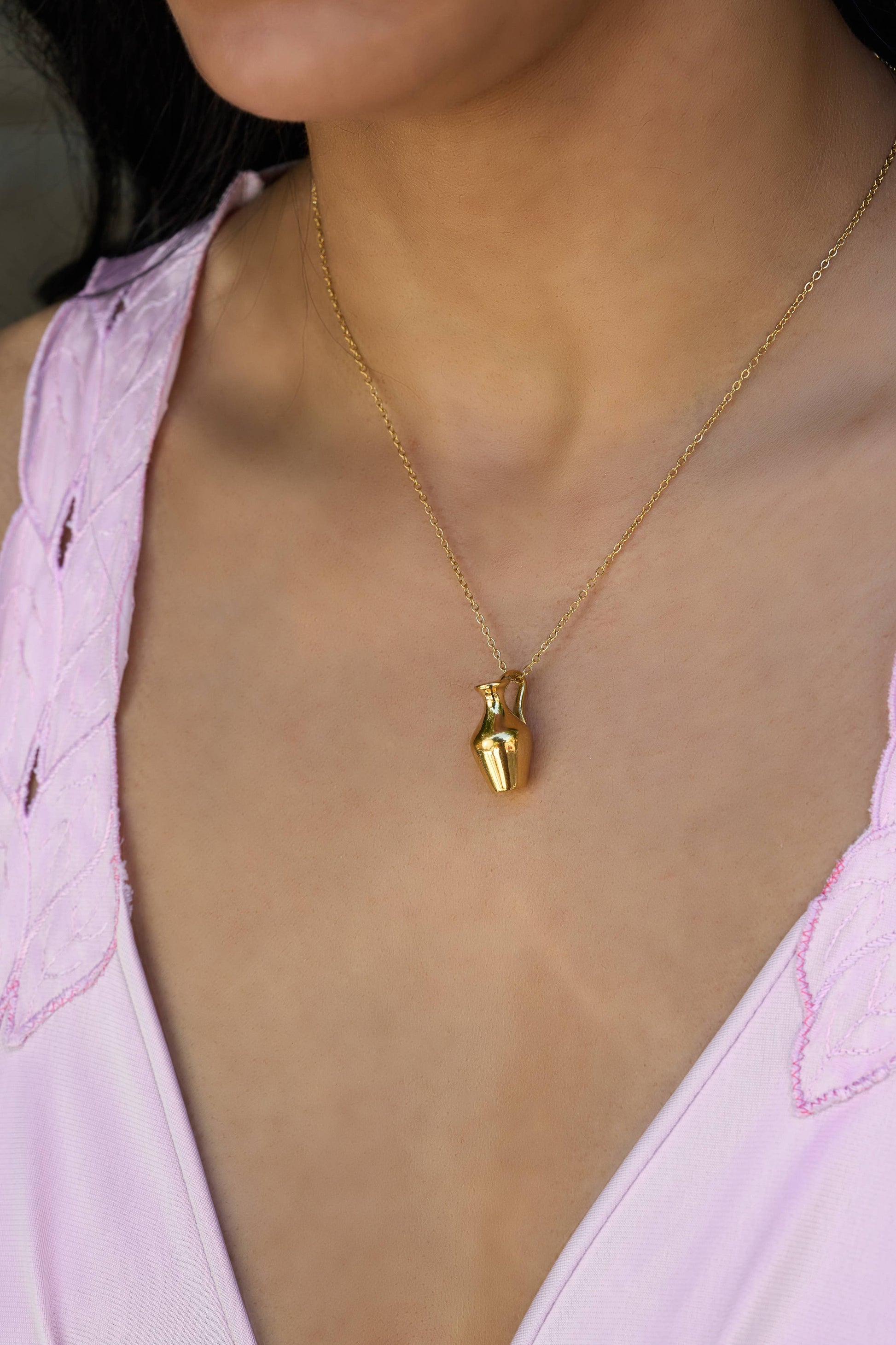 Pitcher This Necklace - 18K Gold Plated