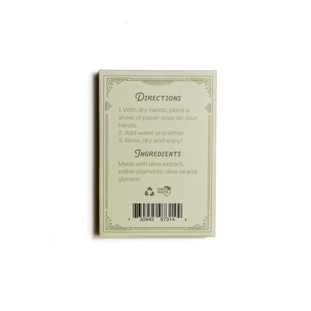 Paper Soap – Olive Oil, 50 Sheets