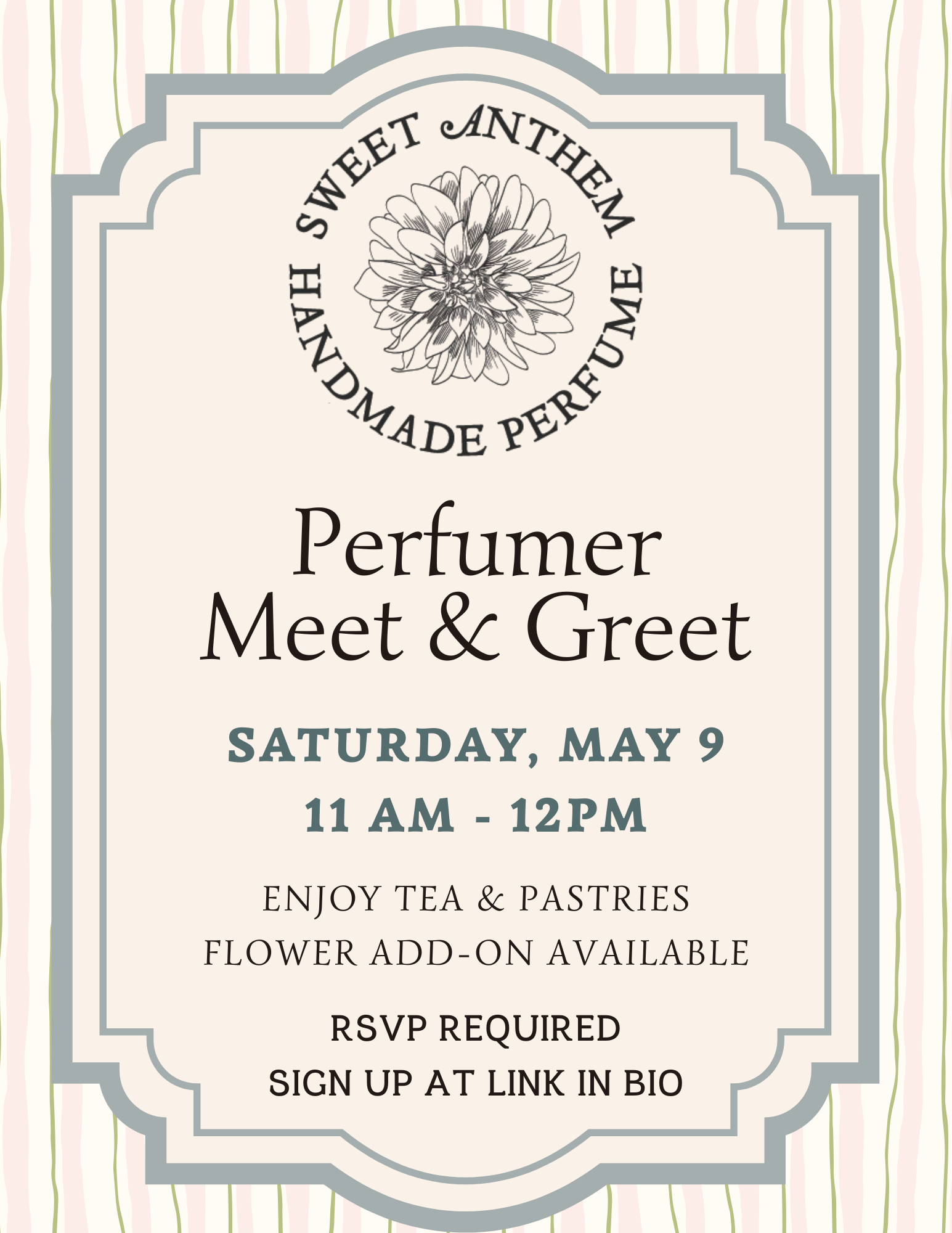 Perfumer Meet & Greet: Sweet Anthem